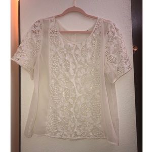 White Lace Top | XL